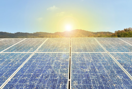 The Sun Shines on Dirty Solar Panels